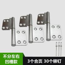 Aluminum Alloy Golden Gate Hinge Rivet toilet door toilet door door leaf hardware hinge fold 180 degrees flat open leaf t