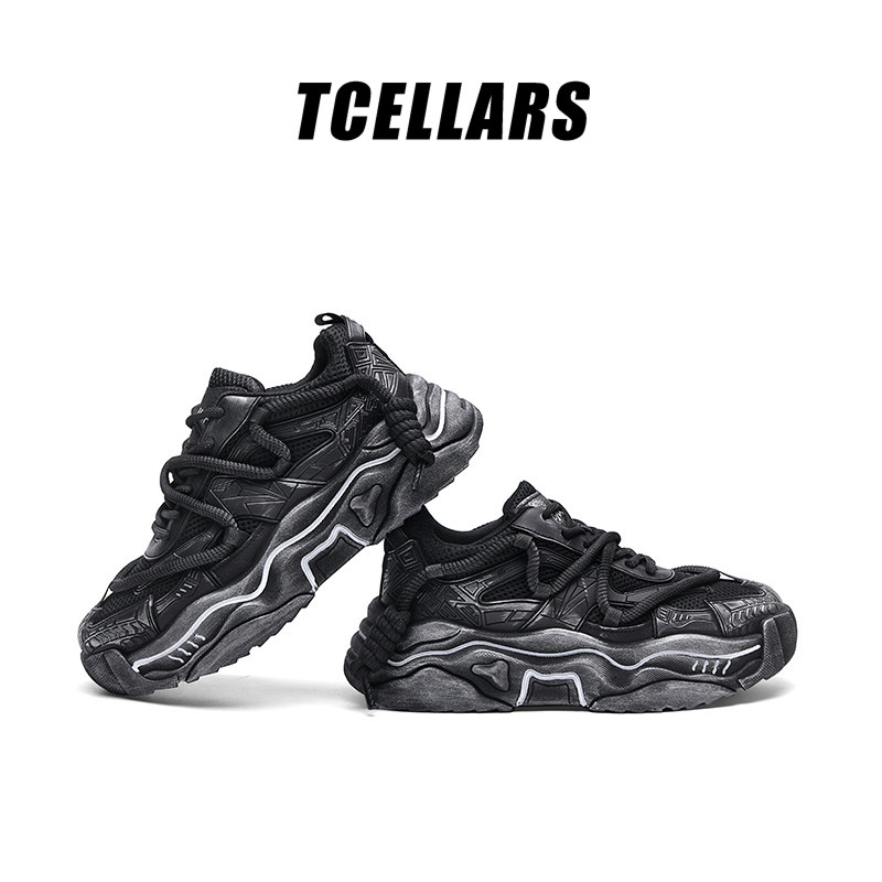 TCELLARS厚底老爹鞋男款2025秋冬新款男士休闲运动鞋子增高男鞋,淘宝优惠券,粉丝福利购,淘宝优惠卷