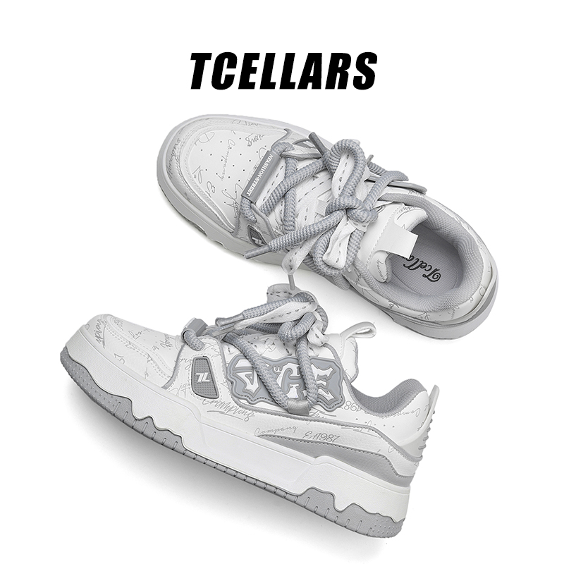 TCELLARS情侣板鞋春秋款男女轻便防滑耐磨低帮休闲鞋复古运动透气