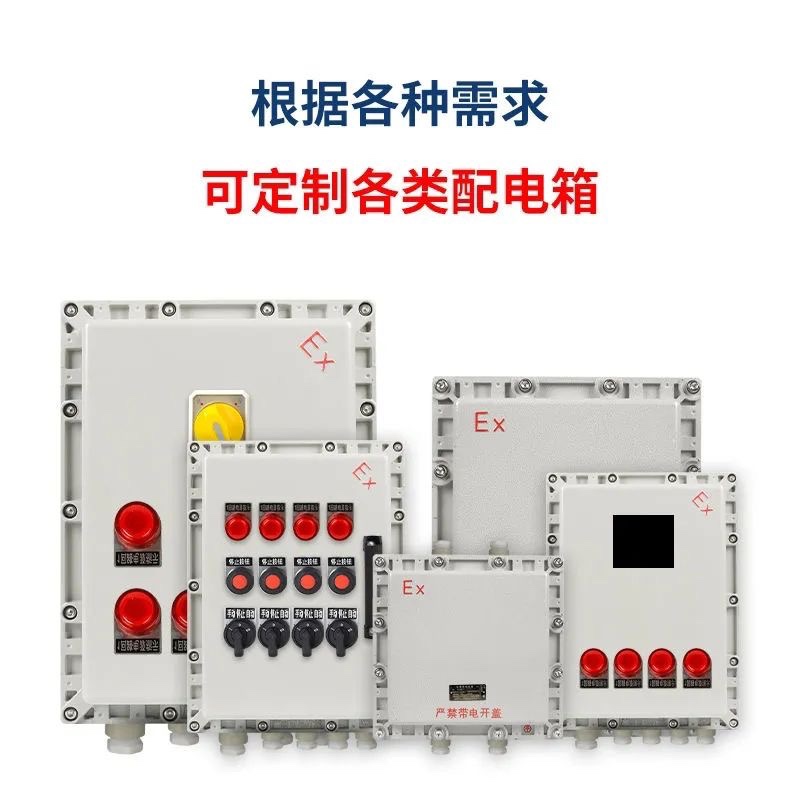 防爆配电箱接线箱仪表按钮开关控制防爆柜空箱套箱铸铝不锈钢碳钢 - 图2