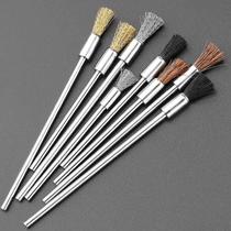 * Steel Wire Pen Brush Small Steel Brush Clear Wash Tool Diameter Carbon Polished Steel Brush Clean Brass Wire Lengthened Rust Removal