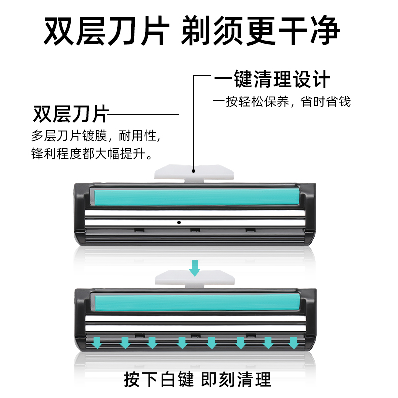 旅行便携一次性剃须刀男2023新款刮胡刀双层酒店手动洗漱套装旅游