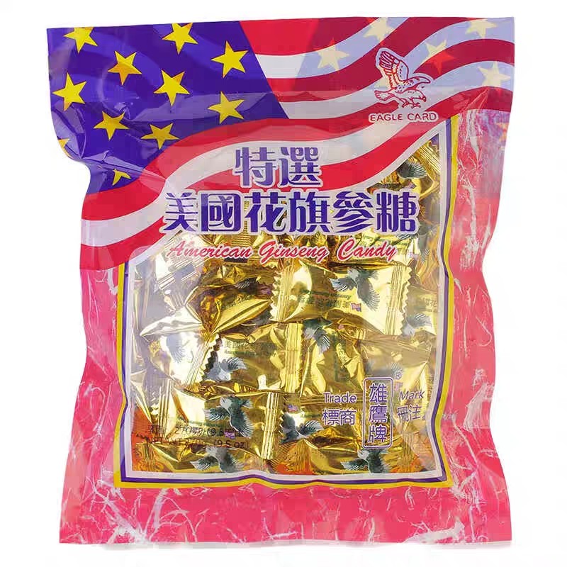香港进口美国花旗参糖润喉糖人参糖零食糖果过节送长辈年货袋装,淘宝优惠券,粉丝福利购,淘宝优惠卷