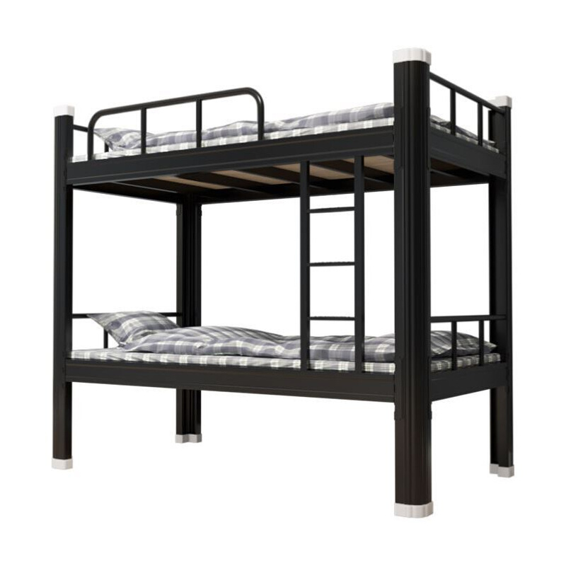 上下铺铁架床员工钢架床高架床组合学生宿舍上下床二架两层床超厚-图2
