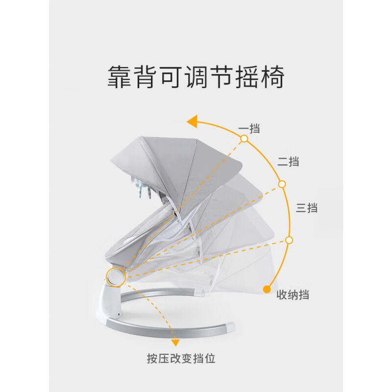 绿野客小孩子做的电动摇篮哄娃神器婴儿摇摇椅新生儿摇摇宝宝带娃 - 图0