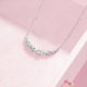 Saturday blessing necklace female bow pendant S925 silver high-end niche 520 gift for girlfriend