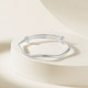 Saturday Fortune Wave Silver Bracelet Women's S999 Silver Solid Bracelet Elegant Temperament 520 Gift for Girlfriend