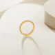 Saturday blessing ring women's ring bracelet S925 silver gold light luxury niche 520 gift for girlfriend