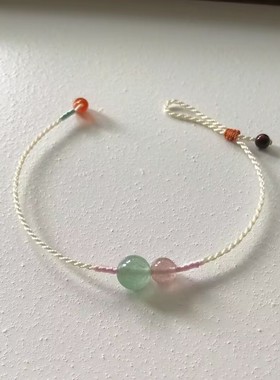 新中式小细绳手绳纯手工编织绳简约风小清新送闺蜜女友礼物葫芦