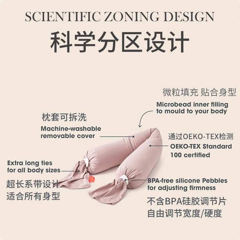 Snoozeshade孕妇枕护腰侧卧睡枕托腹U形枕孕妇睡觉侧卧枕抱枕用品 - 图2