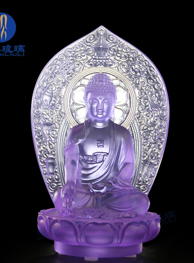 观己琉璃药师七佛佛像摆件