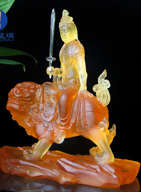 华严三圣桌面文殊菩萨观己琉璃