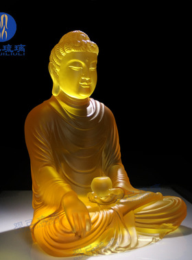 释迦摩尼佛佛堂琉璃佛像观己琉璃