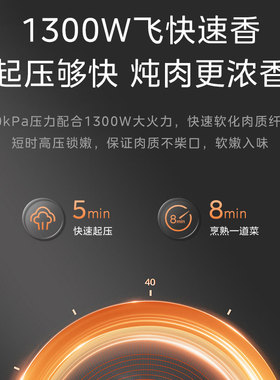MY-C5147无水精钢厚釜电压力锅