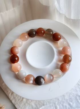 Dreamer 饰品孤品天然多宝月光石12mm男女手串送女友闺蜜新年礼物