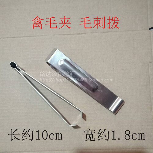 【买二发三】拔毛器禽毛畜毛鸡毛鹅毛鸭毛鱼刺夹子不锈钢厨用工具 - 图0