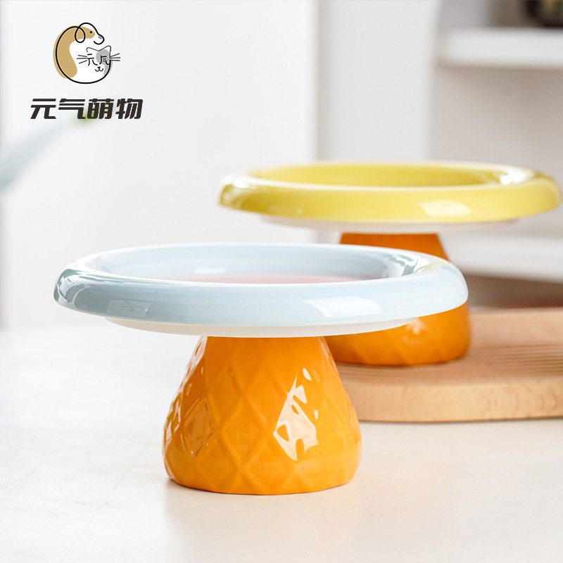 陶瓷冰淇淋猫碗护颈不易打翻可爱狗狗碗猫咪罐头碗零食盘宠物碗,淘宝优惠券,粉丝福利购,淘宝优惠卷