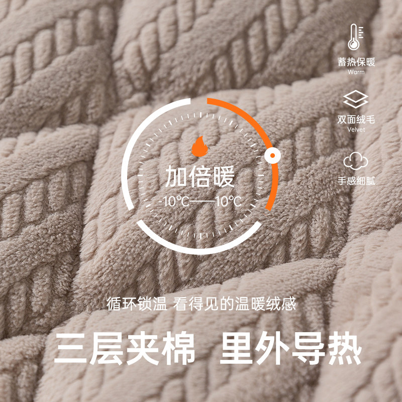 睡衣家居服冬季三层夹棉加厚夹棉加厚家居服,淘宝优惠券,粉丝福利购,淘宝优惠卷