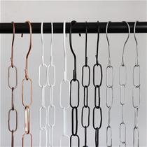 Metal Clothing Shop S Hook Clothes Iron Chain Display Chain Hanging Clothes Chain Hooks Rings Iron Rings