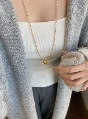 2025新款施家珍珠毛衣链长款轻奢高级感多层颈链女小众baby珠