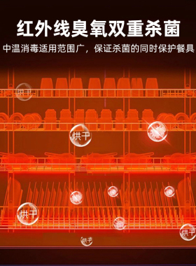 整机无磁热风循环消毒柜大容量