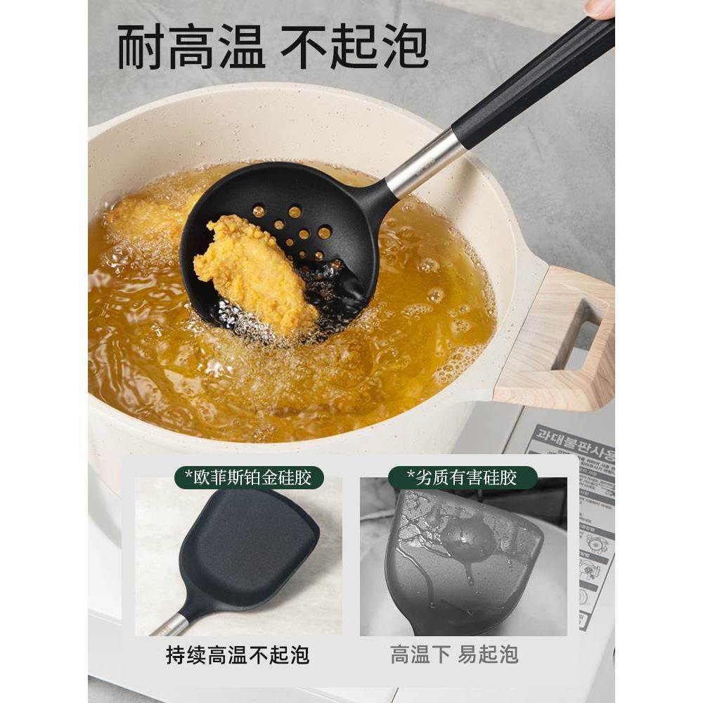 食品级硅胶铲不粘锅专用铲炒勺耐高温家用炒菜铲子硅胶锅铲