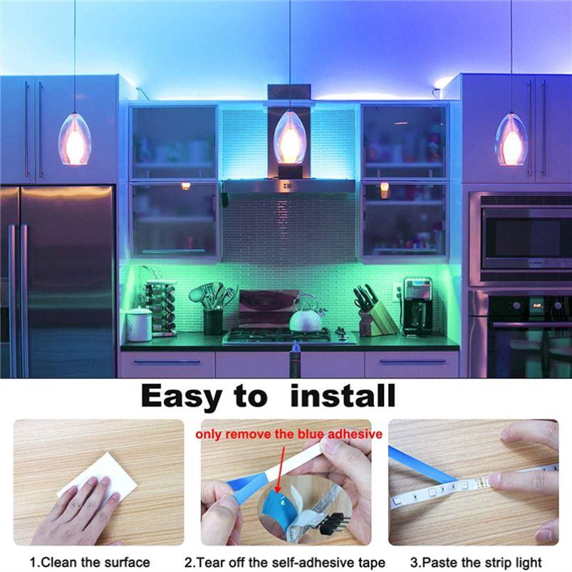 LED Strip Light Bluetooth USB Powered LED Lights Strips With - 图0