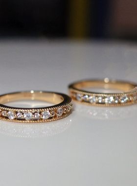 奶泥MILKMUD/轻奢宫廷风镂空闪钻雕花蕾丝戒指女日常基础叠戴食指