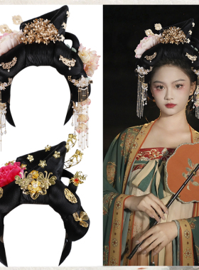 古风汉服假发古装发髻一体式懒人