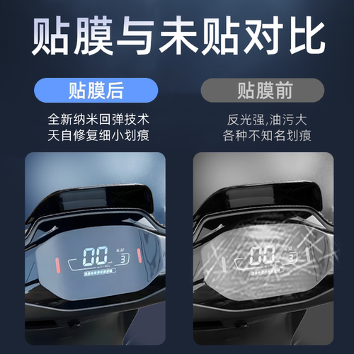 9九号M85C仪表膜电动车保护膜专用仪表盘贴膜防水电瓶车贴纸配件 - 图1