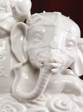 速发戴玉生陶瓷摆件《毗卢冠普像菩萨》佛贤家用供奉属龙蛇堂肖本