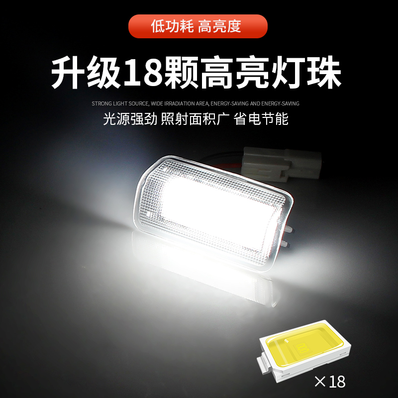 适用英菲尼迪迎宾灯Q50LJX35Q70LQX60车门灯白光迎宾灯改装LED灯 - 图0