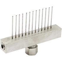 Multi-tube full metal set making point gum needle Non-punctuation glue valve Pneumatic gluing needle nozzle Single row double-row flat mouth needle tube