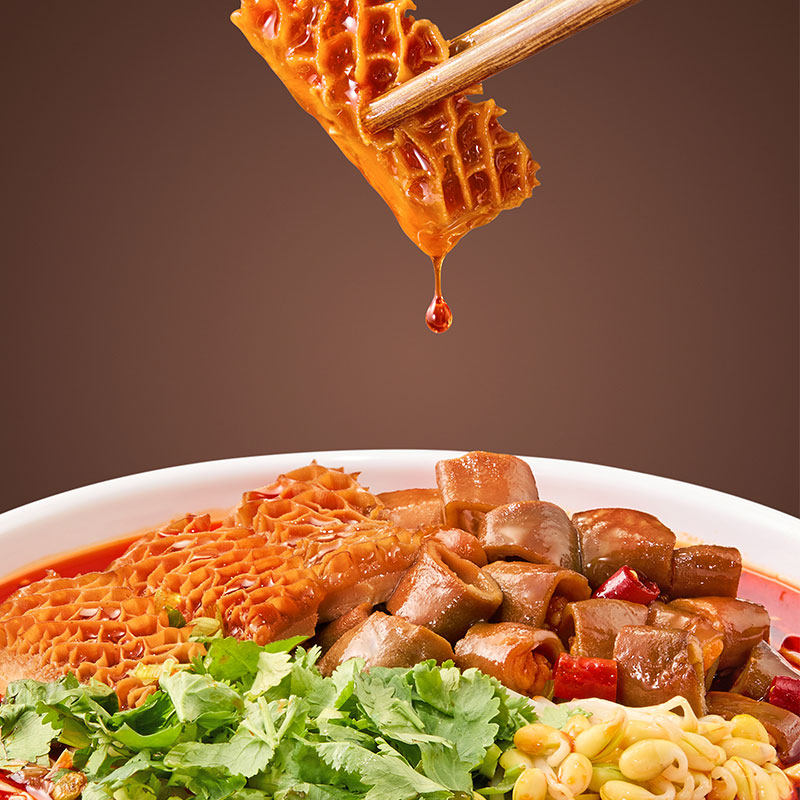 可以丫旗舰店襄阳牛肉面256g*10袋整箱香辣非油炸半干碱面速食面