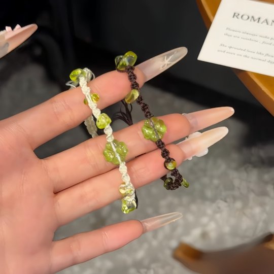 Wear your luck with a four-leaf clover bracelet to protect you