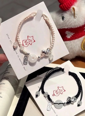 小马平安扣手链女高颜值编织手绳