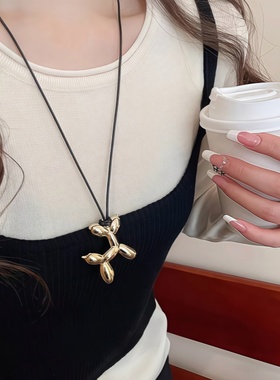 毛衣链商场同款韩系气球狗项链女