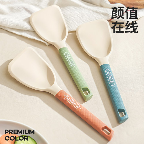 日式硅胶小锅铲家用厨房耐高温炒菜铲子食品级不粘锅专用硅胶铲子 - 图3