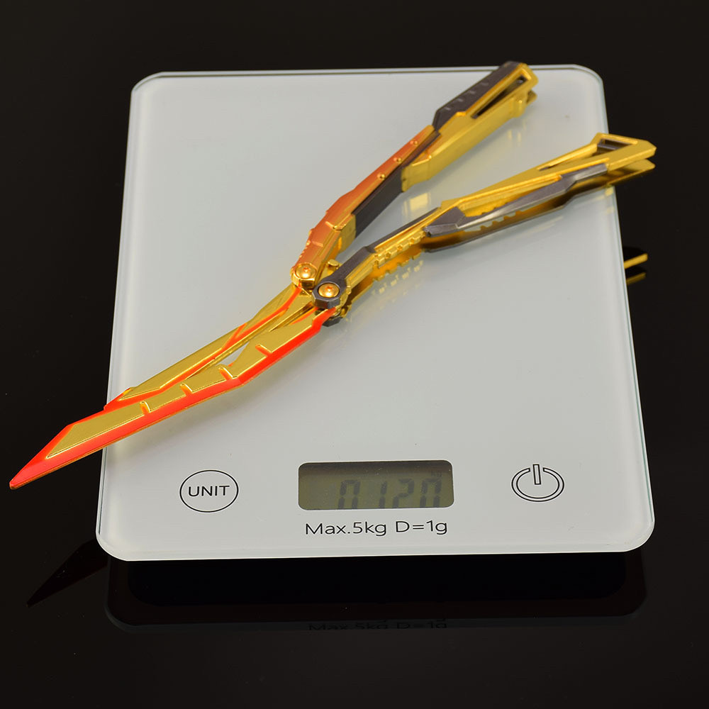 穿越火线模型现货CF穿越火线炽芒蝶刃武器模型全金属工艺品摆件蝴蝶刀玩具兵器