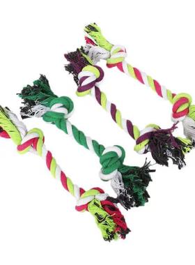 1PC Dog Toy Carrot Knot Rope Ball Cotton Rope Dumbbell Puppy