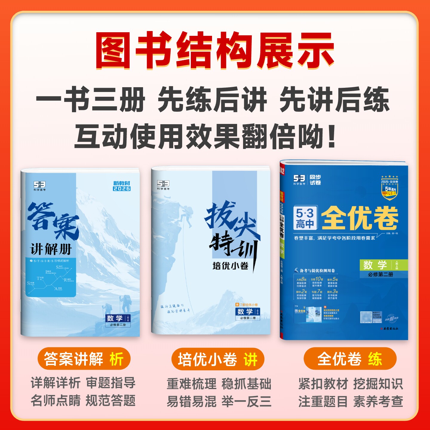 2026 53全优卷高中高一高二上下册数学物理化学生物政治历史地理语文英语同步检测试卷选择性必修一二三册期中期末五三试卷必刷题
