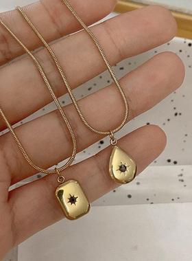 New Vintage Water Drop Star Round Bear Oval Pendant Necklace