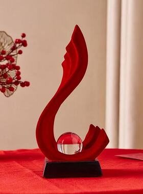 风生水起创意摆件客厅玄关电视柜酒柜装饰品新婚送礼物婚房装饰品