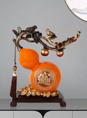 2025新中式如意葫芦招财摆件客厅玄关酒柜装饰品乔迁家居生日礼物