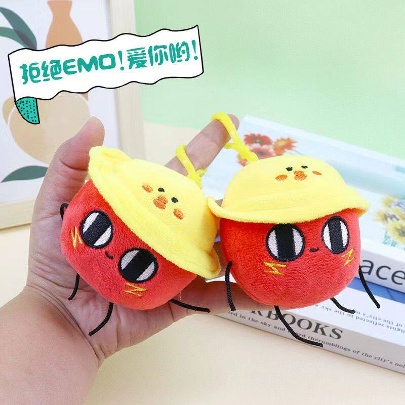 蛋仔派对挂件【蛋仔派对】游戏周边红小豆公仔毛绒包挂件百搭可爱挂饰创意玩偶