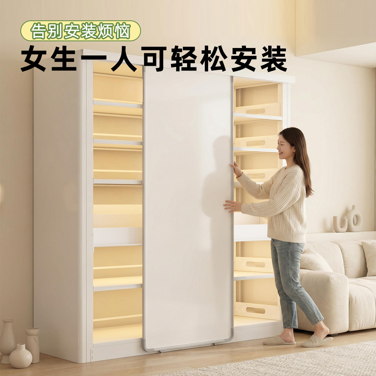 钢制书架带磁吸白板门全覆盖图书馆儿童书柜绘本架客厅落地置物架,淘宝优惠券,粉丝福利购,淘宝优惠卷