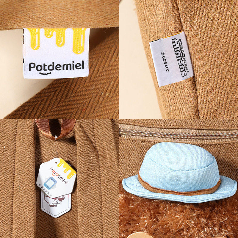 环球正版小黄人tim熊毛绒双肩包女生大容量出行包学生通勤电脑包,淘宝优惠券,粉丝福利购,淘宝优惠卷