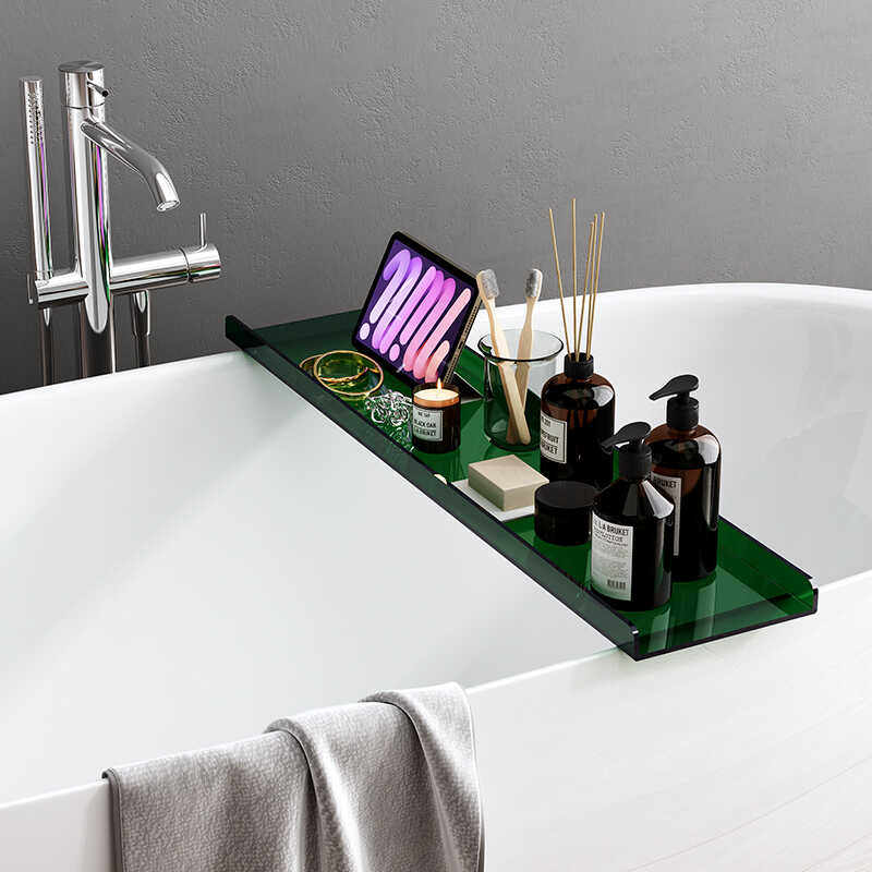 亚克力浴缸置物架高级卫生间泡澡浴桶上方置物架子可伸缩浴盆神器,淘宝优惠券,粉丝福利购,淘宝优惠卷