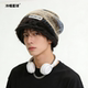 Cold hat planet plus velvet to keep warm and show the face small pile hat
