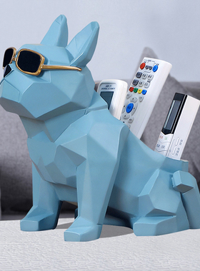 极速客厅茶几摆件k简约现代北欧轻奢狗纸巾盒创意家居装饰乔迁新